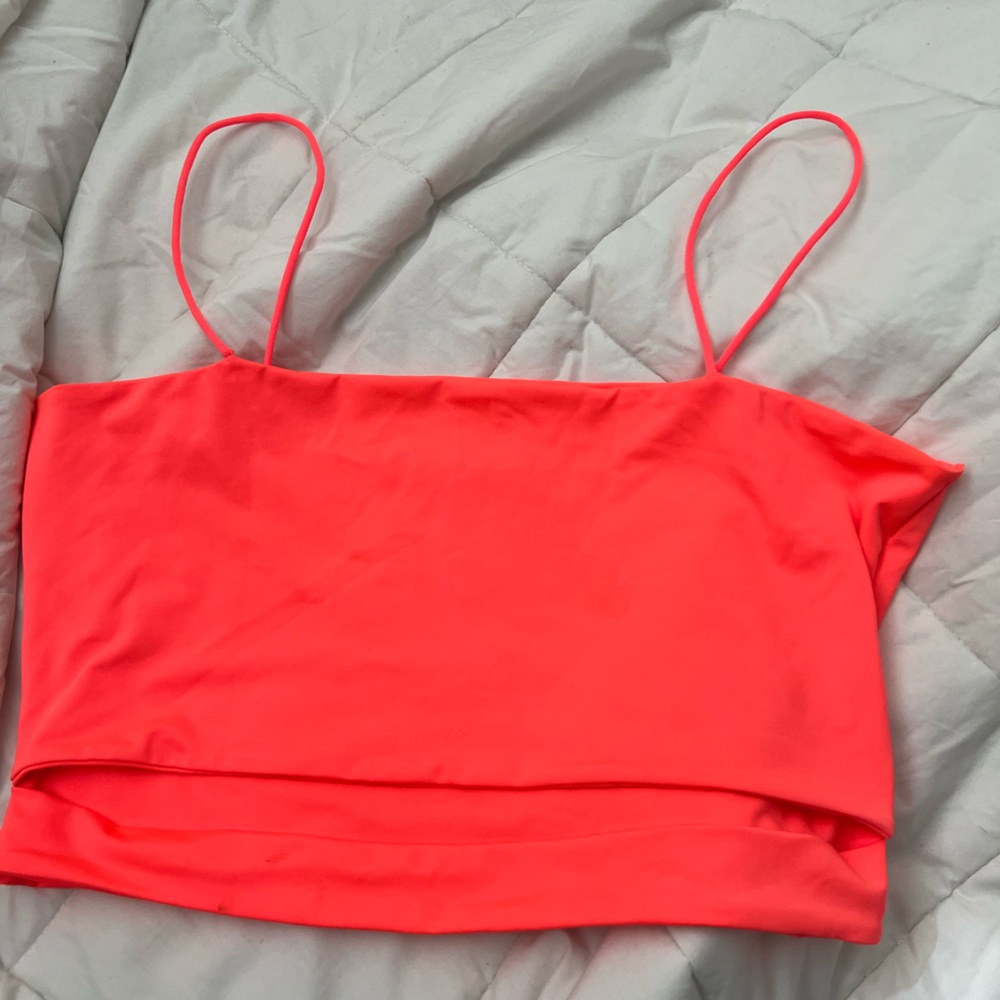 Medium Neon Pink Crop Top